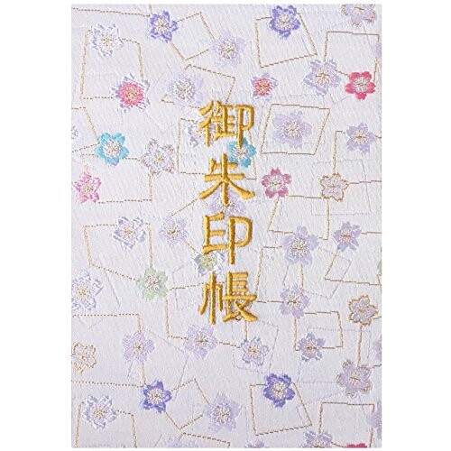 千糸繍院 御朱印帳XL西陣織 金襴装丁/刺繍文字 蛇腹式48ページ 特大判(金色刺繍文字／生成り本文)