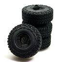 ラジコン ホイールパーツ1.9インチ 114mm ビードロックホイールリムゴム製タイヤ For 1 : 10 Axial scx10タミヤcc01 rc4wd d90 d110 RC車タイヤパーツ felgen Tyre (4個)