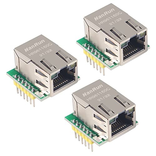 ACEIRMC W5500 SPI to LAN イーサネットネットワークモジュール TCP IP STM32 インターフェイス 3.3V 5V Arduino WIZ820io RC5用 3個