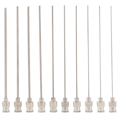 BENECREAT 20個10サイズ 金属ニードル 金属針 7.5cm 鉄製 ディスペンサー針 真鍮ジョイント 15/16/17/1..