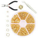 Hitasi 丸カン アクセサリーパーツ 4Mm 5Mm 6Mm 7Mm 8Mm 10Mm ピアス パーツ セット イヤリング ネックレス 金具 基礎パーツ リ...