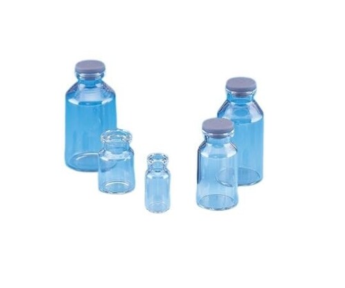 日電理化硝子(NEG) バイアルびん 無色 V-10B 液状用ブチルゴム栓付 50本 208110