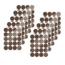 YIKIADA ブラウン カラーラベル 50mm 200片入り 丸シール はがせるシール ステッカー 10シート かわいい ラベルシール 事務用品 オフィス用 ...
