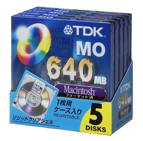 TDK 3.5MO 640MB Macフォーマット5枚パッ
