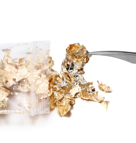 LeTradeJP 金箔 ヘア 用 金箔シート 5g 模造金箔 髪飾り 模造金箔 ヘア 金箔髪用金箔シート 成人式 飾り 金箔フレーク 模造金箔 DIYジュエリー 工芸品 レジン 美術 絵画 装飾用