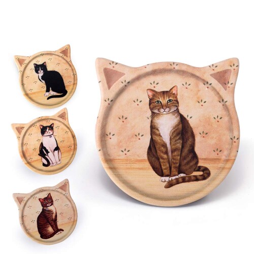 コースターセラミック吸収性コースターコルクベース、カップの種類用ホルダー付き、ダイニングルームの..