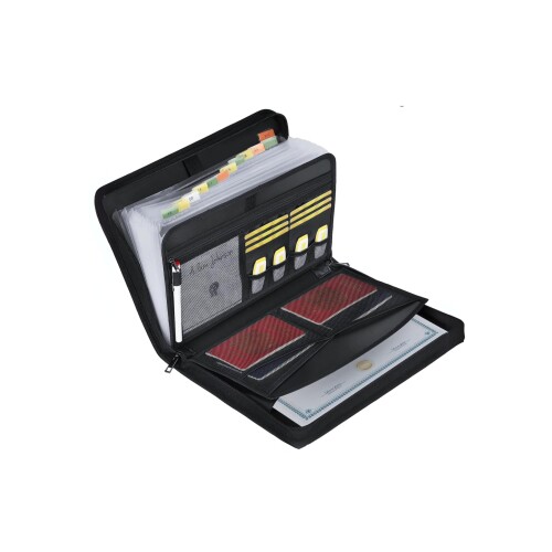 グランローバ 書類整理 ファイル a4 ファイルホルダー ポケット ケース 仕分け 持ち運び ドキュメント..