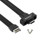 MZHOU USB 3.1 Type C フロントパネルケーブルマウント マザーボードヘッダー延長アダプタ 内部USB 3.1 Gen 2 10G データ同期 高速充電 Aキーオス - USB Cケーブル (0.5m 10Gbps以上)