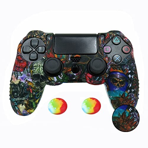 ZOMTOP PS4 コントローラー カバー シリコーン保護 オリジナルの充電器で充電できます 滑り止めデザイン 両面印刷パターンに適しています 滑り止めスタッズドット(悪魔) ZOMTOP PS4 コントローラー カバー シリコーン保護 オリジナルの充電器で充電できます 滑り止めデザイン 両面印刷パターンに適しています 滑り止めスタッズドット(悪魔)