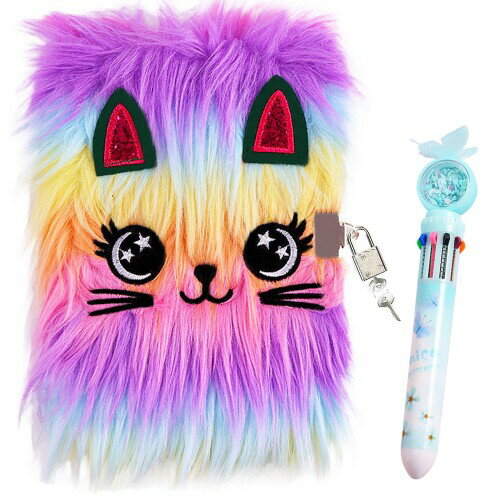 鍵付きノート 日記帳 鍵付きノート 鍵付き 猫日記 A5 鍵付き日記帳 PUレザー 秘密ノート パスワード管..