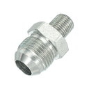 PATIKIL 六角縮小ニップルコネクタパイプアダプタ7/8"オス37°フレアJIC x 1/4"オスN PT パイプ継手縮小ニップルアダプタメッキ鋼油圧継手