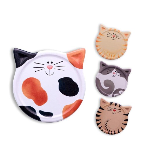 コースターセラミック吸収性コースターコルクベース、カップの種類用ホルダー付き、ダイニングルームの..