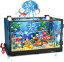 水槽ビルディングブロックセット大人用 照明 水族館 ビルディングブロック おもちゃ 男の子 女の子 8~14歳 海のクラゲ 蟹 魚 725個 (クラゲ)