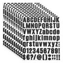 PATIKIL ビニール文字数字ステッカーキット 972ピース12シート自己粘着デカール メールボックスサイン住所DIYクラフトカード用(黒)