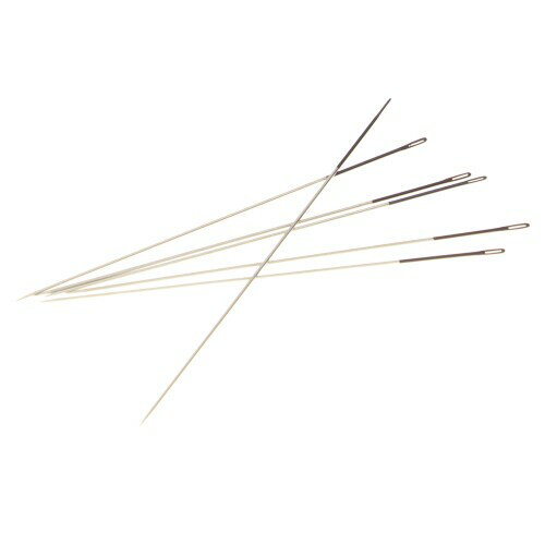 Beadsmith ColorEYES ビーズニードル、サイズ10、カード1枚(6本針)、サイズを簡単に識別できるブラックカラーのペン先。織機織りビーズ作業、オフルームステッチ、シードビーズ付きジュエ