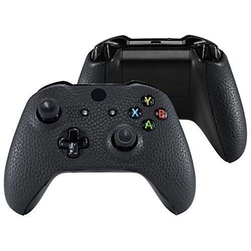 eXtremeRate Xbox One(モデル1708)対応用バックパネル交換フェイスプレート(ライチ模様の質感)、Xbox One X&S対応用フロントハウジングシェルとサイドレールハンドル eXtremeRate Xbox One(モデル1708)対応用バックパネル交換フェイスプレート(ライチ模様の質感)、Xbox One X&S対応用フロントハウジングシェルとサイドレールハンドル