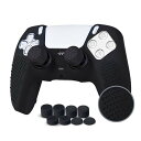 JYXETOV PS5 コントローラー カバー 1個/2個(28オプション)、無料の8ボタンキャップ、シリコーン保護、オリジナルの充電器で充電できます、滑り止め...