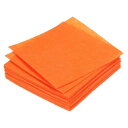 PATIKIL ソフトフェルトシート 自己粘着性 ファブリッククラフトシート オレンジ 10cm x 10cm DIY ホビー 装飾用 21個入り
