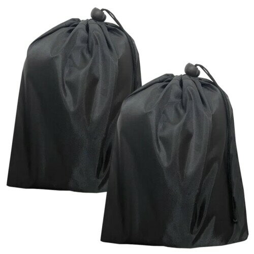 Jravezt 巾着袋 大きな 2枚入 大容量 収納ポーチ 無地 防水 防塵 特大サイズ 収納袋 着替え袋 衣類袋 ..