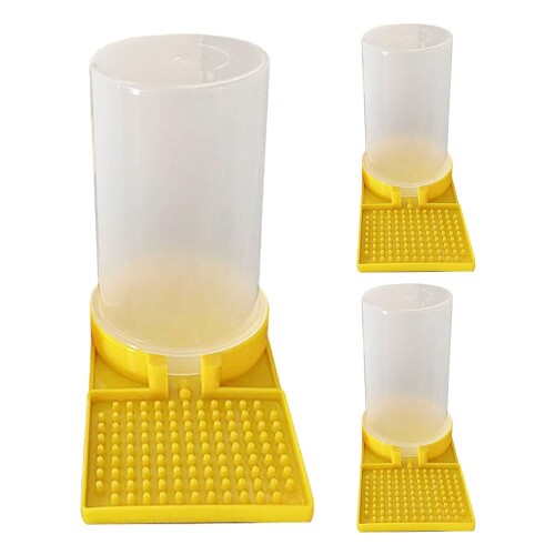 3pcs養蜂家ミツバチ給水器ミツバチフィーダーウォーターディスペンサー凹凸デザイン養蜂ウォーターディ..