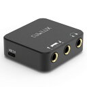 Cubilux HMS-C3 USB C ? 6.35mmマイク接続器、タイプC ? 6.35mm変換ミキサー、左/右モノラル入力、ステレオ録音を実現、ギター、...