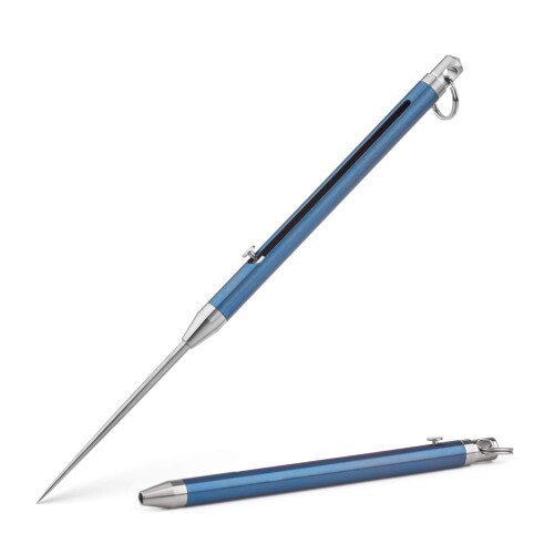 TITANER マルチツール 伸縮式 チタン 便利グッズ ブルー