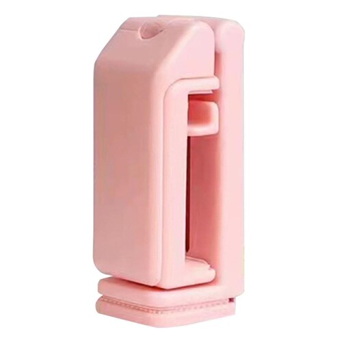 スマホスタンド スマホホルダー 360度回転 飛行機 トラベル 旅行 アクセサリー 必需品 クランプ コンパクト ユニバーサル 折りたたみ 旅行用 ポケットサイズ (ピンク)