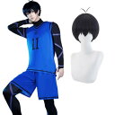 (NOKIJP) ブルーロック コスプレ 潔 世一 コスプレ衣装 ウィッグ付き 潔世一 サッカー ユニフォーム トレーニングウェア チームZ いさぎ よいち 伍号棟 一次選考 背番11番 ブルーロックラン(3)