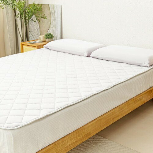 敷きパッド 夏用 ワイドキング 冷感 QMax0.4以上 吸湿通気 ひんやり しきぱっと すべすべ 速乾 柔らか..