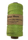 1mm 100g麻紐(ヘンプ100%) 130m巻 2020シリーズ (ライムグリーン)