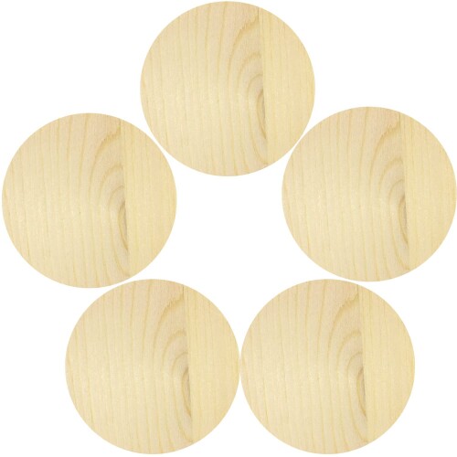 Pstyle. 木板 木材 チップ スライス 輪切り PST-112 (直径10x厚さ1cm 5個セット)