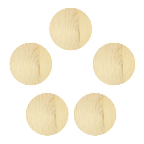 Pstyle. 木板 木材 チップ スライス 輪切り PST-112 (直径5x厚さ2cm 5個セット)