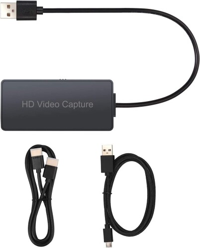 CAMWAY HDMI キャプチャーボード 4k USB 2.0 ビデオキャプチャー HDMI ゲームキャプチャー ビデオキャプチャカード 録画、生配信、会議に適用 Output1/Output2付き Windows 7 /8 /10 /Linux/ Mac OS /Youtube/OBS/