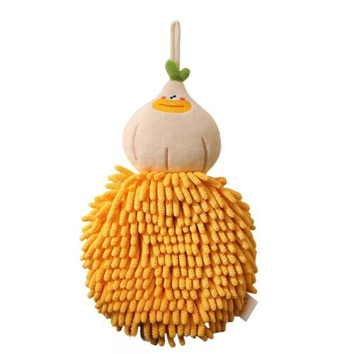 Tibemi ループ付きタオル ハンドタオル 吸水速乾 柔らかい シェニール素材 可愛いデザイン 子供用 キッチン用 お手拭きタオル 洗面所 幼稚園 保育園 家庭用 プレゼントにも最適 24*18cm