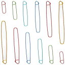 編み針のホールダーの安全ピンのかぎ針編みのホックのかぎ針編み用具のキルトピン 編み物用具のアルミ合金の技術用具 6 つのサイズのセーター任意色