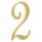 Zayookey 家屋番号 数字 0-9 黄銅壁の装飾 1個セット メタル文字 筆記体フォント 存在感あり 黄銅製 黄銅色 革新的なDIY カフェ 装飾 読みやすい 住所番号 アドレス 壁掛け 看板桁 多用途 表