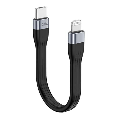 USB C to CgjO P[u,CableCreation ZType-C Lightning ϊP[u0.15M 18W }[df[^ iPhone 14 Pro /14 /13/ 13Pro/iPhone 12ȂǂɑΉ