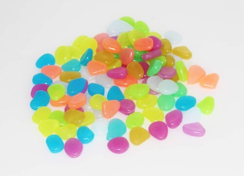 Olive-G きれいに光る 夜光石 ミックスカラー 100個セット オリーブ