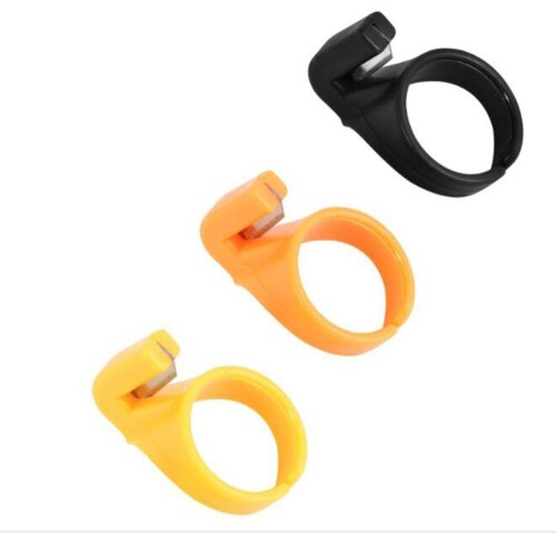 HJ 指ぬき 刃付き 糸切り 指輪 両用 糸カッター 裁縫道具 縫製道具 家庭用 プロ 手芸 ミニ (3個セット)