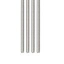 DTGN M8x1.25x250mm(DxPxL) 全ネジロッド 4個セット 機械に適用 304ステンレススチール 右ネジロッド バースタッド シルバートーン