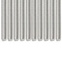 DTGN M8x1.25x70mm(DxPxL) 全ねじロッド 15個入り 機械に適用 304ステンレス鋼 右ねじロッド バースタッド シルバートーン