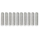 DTGN M8x1.25x40mm(DxPxL) 全ねじロッド 10個入り 機械に適用 304ステンレス鋼 右ねじロッド バースタッド シルバートーン