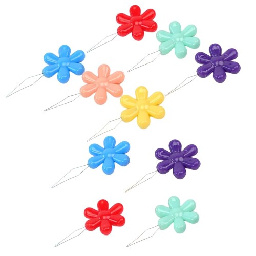 100枚入り 糸通し 花形 針糸通し ツール 糸 通 しスレダー 刺繍針 ミシン針用 手縫い工具 DIY 手芸 裁..