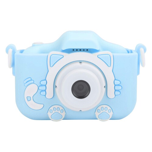 子供用デジタルカメラ、2.0インチIPSスクリーン子供用HDカメラ、1～3歳の子供用の32Gメモリーカード付き(青)