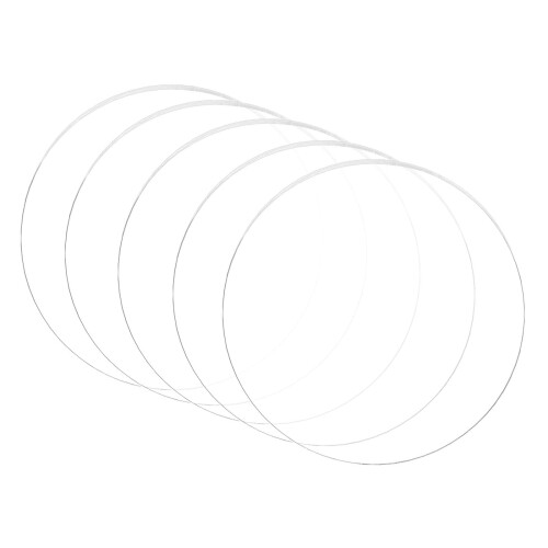 BENECREAT 5枚直径150mm厚さ3mm透明アクリル板 丸アクリルシート 保護紙付き 看板 キーホルダー 置物 ..