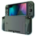 PlayVital Nintendo Switchに対応用アップグレードされたケースグリップカバー、ドックに対応できて、Nintendo Switchに対応用人...