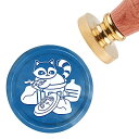 CRASPIRE シーリングスタンプ ラクーン ごみのヒープ ダイヤモンド シーリングワックス スタンプ 30mm 封印 真鍮ヘッド 木製ハンドル 取り外し可能...