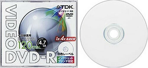 TDK プリンタブル DVD-R120PWX5A 録画用1-