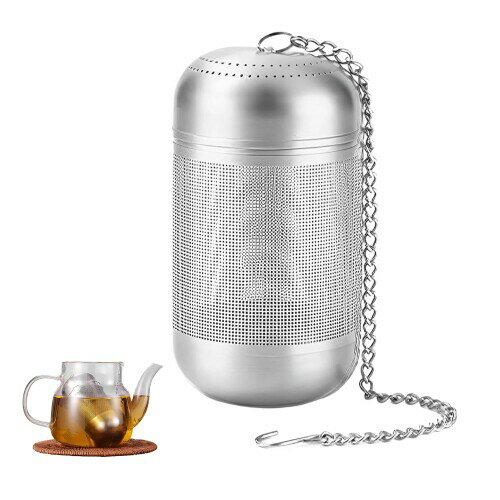 ADOFUN 5x9cm 茶こし ボール 茶漉 ティーポット ステンレス製 調理用 超微細メッシュ 耐熱性 お手入れ簡単 お茶フィルター 錆に強い 茶葉濾過 濾過器 調味料用 キッチン用品