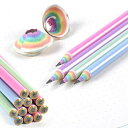 鉛筆 HB レインボーペンシル かわいい鉛筆セット 個性的な文房具 子供えんぴつ 入学祝い 文房具女の子 文具 入学準備 楽しい学習用鉛筆12本